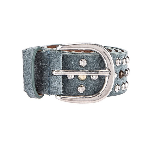 ISABEL MARANT devis studded “greyish blue” suede belt - size large - Picture 2 of 7